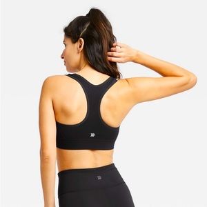 Target All in Motion Black Medium Support Seamless Racerback Sports Bra Medium